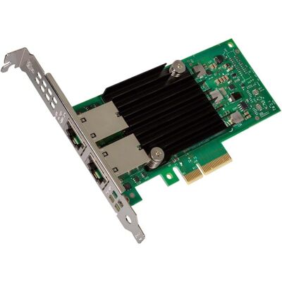 Intel - Ethernet Converged Network Adapter X550-T2 - Backward compatible 10GBASE-T network adapter simplifies - Black Intel - Ethernet Converged Network Adapter X550-T2 - Backward compatible 10GBASE-T network adapter simplifies - Black
