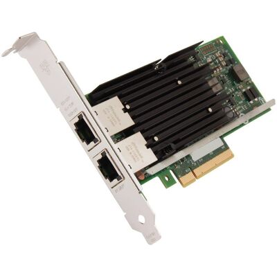 Intel - X540T2 Ethernet Converged Network Adapter 100Mbps/1Gbps/10Gbps PCI Express 2.1 x8 2 x RJ45 Intel - X540T2 Ethernet Converged Network Adapter 100Mbps/1Gbps/10Gbps PCI Express 2.1 x8 2 x RJ45
