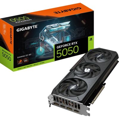 GIGABYTE - GeForce RTX 5050 GAMING OC 8GB GDDR6 PCI Express 5.0 Graphics Card - Black GIGABYTE - GeForce RTX 5050 GAMING OC 8GB GDDR6 PCI Express 5.0 Graphics Card - Black