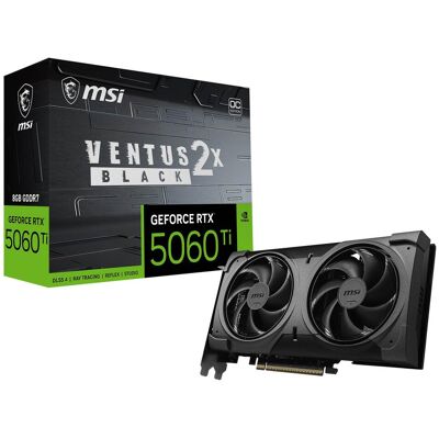 MSI - NVIDIA GeForce RTX 5060 Ti 8GB GDDR7 VENTUS 2X OC PLUS PCI Express 5.0 Graphics Card - Black MSI - NVIDIA GeForce RTX 5060 Ti 8GB GDDR7 VENTUS 2X OC PLUS PCI Express 5.0 Graphics Card - Black