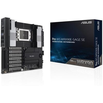 Asus - Pro WS WRX90E-SAGE SE, AMD Threadripper PRO 7000, DDR5 ECC, 32 Power-Stage, PCIe 5.0 x16, M.2, 10/2.5 Gb LAN Asus - Pro WS WRX90E-SAGE SE, AMD Threadripper PRO 7000, DDR5 ECC, 32 Power-Stage, PCIe 5.0 x16, M.2, 10/2.5 Gb LAN
