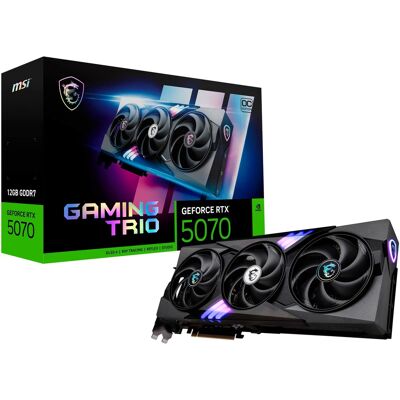 MSI - NVIDIA GeForce RTX 5070 12G GAMING TRIO OC 12GB GDDR7 PCI Express Gen 5 Graphics Card - Black MSI - NVIDIA GeForce RTX 5070 12G GAMING TRIO OC 12GB GDDR7 PCI Express Gen 5 Graphics Card - Black