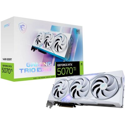 MSI - NVIDIA GeForce RTX 5070 TI 16G GAMING TRIO OC 16GB GDDR7 PCI Express Gen 5 Graphics Card - White MSI - NVIDIA GeForce RTX 5070 TI 16G GAMING TRIO OC 16GB GDDR7 PCI Express Gen 5 Graphics Card - White