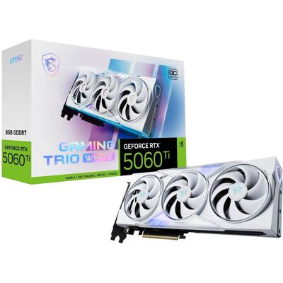 MSI - NVIDIA GeForce RTX 5060 Ti 8G GAMING TRIO OC 8GB GDDR7 PCI Express Gen 5 Graphics Card - White MSI - NVIDIA GeForce RTX 5060 Ti 8G GAMING TRIO OC 8GB GDDR7 PCI Express Gen 5 Graphics Card - White