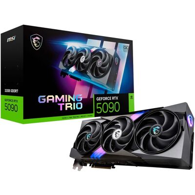 MSI - NVIDIA GeForce GeForce RTX 5090 32G GAMING TRIO OC 32GB GDDR7 PCI Express Gen 5 Graphics Card - Black MSI - NVIDIA GeForce GeForce RTX 5090 32G GAMING TRIO OC 32GB GDDR7 PCI Express Gen 5 Graphics Card - Black
