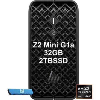 HP - Upgraded - Z2 Mini G1a Workstation - AMD Ryzen AI MAX PRO 380 - AMD Radeon 8040S - 32GB RAM - 2TB SSD - Keyboard - Mouse - Win11Pro - Black HP - Upgraded - Z2 Mini G1a Workstation - AMD Ryzen AI MAX PRO 380 - AMD Radeon 8040S - 32GB RAM - 2TB SSD - Keyboard - Mouse - Win11Pro - Black