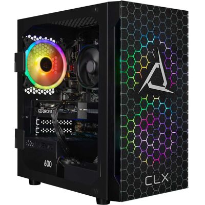 CLX - SET Gaming Desktop - AMD Ryzen 5 8400F - 32GB DDR5 5600 Memory - GeForce RTX 5060 8GB - 2TB NVMe M.2 SSD - Black CLX - SET Gaming Desktop - AMD Ryzen 5 8400F - 32GB DDR5 5600 Memory - GeForce RTX 5060 8GB - 2TB NVMe M.2 SSD - Black