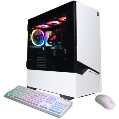 CyberPowerPC - Gaming Desktop - Intel Core Ultra 5 250KF Plus 2026 - NVIDIA GeForce RTX 5060 Ti 8GB - 16GB Memory - 1TB SSD Storage - White CyberPowerPC - Gaming Desktop - Intel Core Ultra 5 250KF Plus 2026 - NVIDIA GeForce RTX 5060 Ti 8GB - 16GB Memory - 1TB SSD Storage - White