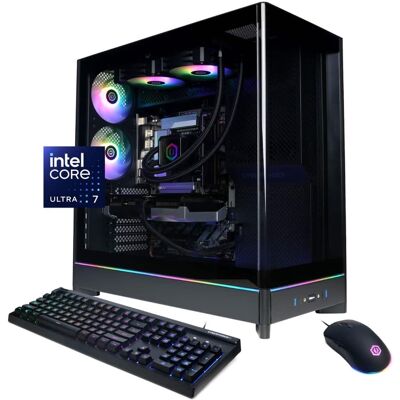 CyberPowerPC - Gaming Desktop - Intel Core Ultra 7 265F 2025 - NVIDIA GeForce RTX 5070 12GB - 16GB DDR5 Memory - 1TB SSD Storage - Black CyberPowerPC - Gaming Desktop - Intel Core Ultra 7 265F 2025 - NVIDIA GeForce RTX 5070 12GB - 16GB DDR5 Memory - 1TB SSD Storage - Black