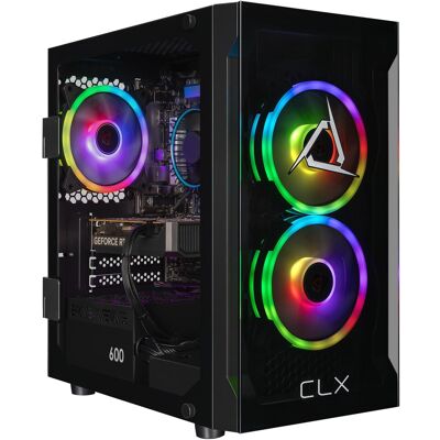 CLX - Set Gaming Desktop - Intel Core i5 14400F - 16GB DDR5 5600 Memory - GeForce RTX 5050 8GB - 1TB NVMe M.2 SSD - Black CLX - Set Gaming Desktop - Intel Core i5 14400F - 16GB DDR5 5600 Memory - GeForce RTX 5050 8GB - 1TB NVMe M.2 SSD - Black