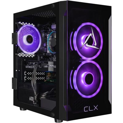 CLX - SET Gaming Desktop - Intel Core i5 14400F - 32GB DDR5 5600 Memory - GeForce RTX 5060 8GB - 2TB NVMe M.2 SSD - Black CLX - SET Gaming Desktop - Intel Core i5 14400F - 32GB DDR5 5600 Memory - GeForce RTX 5060 8GB - 2TB NVMe M.2 SSD - Black