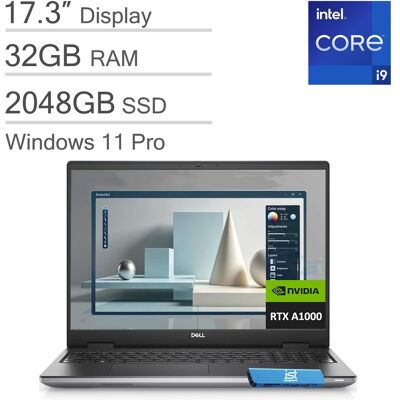 Dell - Upgraded - Precision 7780 17.3 FHD Workstation - Precision 7 - NVIDIA RTX A1000 - i9-13950HX - 32GB RAM - 2TB SSD - Win11Pro - Gray Dell - Upgraded - Precision 7780 17.3 FHD Workstation - Precision 7 - NVIDIA RTX A1000 - i9-13950HX - 32GB RAM - 2TB SSD - Win11Pro - Gray