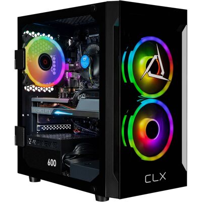 CLX - SET Gaming Desktop - Intel Core i5 14400F - 32GB DDR5 5600 Memory - GeForce RTX 5060 Ti 8GB - 2TB NVMe M.2 SSD - Black CLX - SET Gaming Desktop - Intel Core i5 14400F - 32GB DDR5 5600 Memory - GeForce RTX 5060 Ti 8GB - 2TB NVMe M.2 SSD - Black