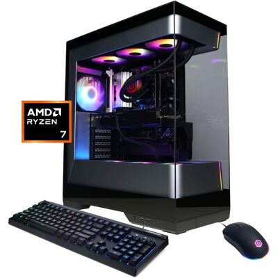 CyberPowerPC - Gaming Desktop - AMD Ryzen 7 9800X3D 2024 - NVIDIA GeForce RTX 5070 12GB - 32GB DDR5 Memory - 2TB SSD Storage - Black CyberPowerPC - Gaming Desktop - AMD Ryzen 7 9800X3D 2024 - NVIDIA GeForce RTX 5070 12GB - 32GB DDR5 Memory - 2TB SSD Storage - Black