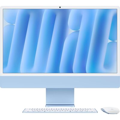 - iMac 24-inch All-in-One - M4 chip - Built for Apple Intelligence - 8 Core CPU - 8 Core GPU - 16GB Memory - 256GB SSD - Blue - iMac 24-inch All-in-One - M4 chip - Built for Apple Intelligence - 8 Core CPU - 8 Core GPU - 16GB Memory - 256GB SSD - Blue