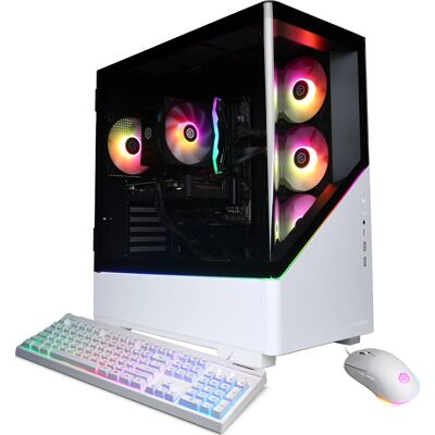 CyberPowerPC - Gaming Desktop - Intel Core Ultra 7 265F - NVIDIA GeForce RTX 5050 8GB - 16GB DDR5 - 2TB PCIe 4.0 SSD - White CyberPowerPC - Gaming Desktop - Intel Core Ultra 7 265F - NVIDIA GeForce RTX 5050 8GB - 16GB DDR5 - 2TB PCIe 4.0 SSD - White
