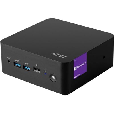 MSI - Cubi Business Desktop - Intel Core 3 100U with 16GB RAM – 512GB SSD - Windows 11 Pro - Black MSI - Cubi Business Desktop - Intel Core 3 100U with 16GB RAM – 512GB SSD - Windows 11 Pro - Black