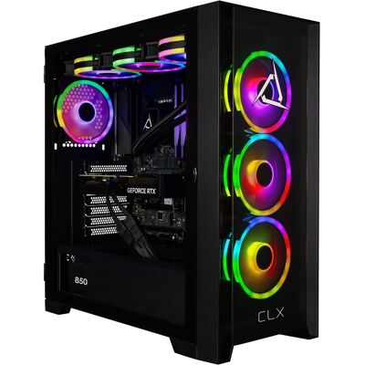 CLX - SET Gaming Desktop - Intel Core i9 14900KF - 32GB DDR5 5600 Memory - GeForce RTX 5080 - 2TB NVMe M.2 SSD - Black CLX - SET Gaming Desktop - Intel Core i9 14900KF - 32GB DDR5 5600 Memory - GeForce RTX 5080 - 2TB NVMe M.2 SSD - Black