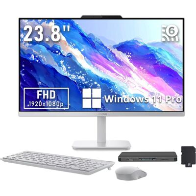 Lenovo - Upgraded - A100 23.8" FHD All-in-One Desktop,Intel N100,16GB DDR5,2TB SSD+1TB Dock,UHD Graphics,Win11 Pro - Cloud Grey Lenovo - Upgraded - A100 23.8" FHD All-in-One Desktop,Intel N100,16GB DDR5,2TB SSD+1TB Dock,UHD Graphics,Win11 Pro - Cloud Grey
