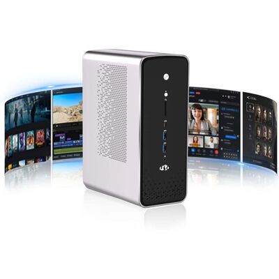 NIMO - Mini PC Desktop, AMD Ryzen AI Max+ 395 128GB LPDDR5 8000MHz RAM 2TB SSD Radeon 8060S 4K USB4.0 BT5.2 WiFi7 5.1GHz - Silver NIMO - Mini PC Desktop, AMD Ryzen AI Max+ 395 128GB LPDDR5 8000MHz RAM 2TB SSD Radeon 8060S 4K USB4.0 BT5.2 WiFi7 5.1GHz - Silver