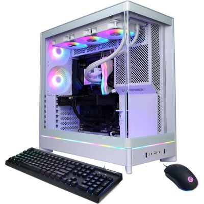 CyberPowerPC - Gaming Desktop - AMD Ryzen 9 9900X - AMD Radeon RX 9070 XT 16GB - 32GB DDR5 - 2TB PCIe 4.0 SSD - White CyberPowerPC - Gaming Desktop - AMD Ryzen 9 9900X - AMD Radeon RX 9070 XT 16GB - 32GB DDR5 - 2TB PCIe 4.0 SSD - White