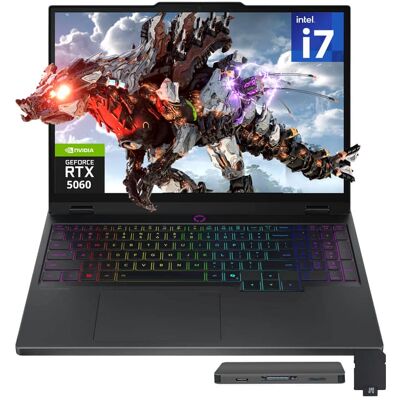 Lenovo - Upgraded - Legion 5 15.1" Gaming Laptop,Intel i7-14700HX,GeForce RTX 5060,32GB DDR5,2TB SSD,Win 11 Pro,512GB Dock Set - Black Lenovo - Upgraded - Legion 5 15.1" Gaming Laptop,Intel i7-14700HX,GeForce RTX 5060,32GB DDR5,2TB SSD,Win 11 Pro,512GB Dock Set - Black