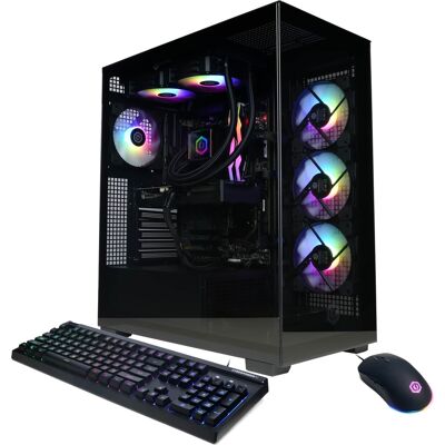 CyberPowerPC - Gaming Desktop - AMD Ryzen 7 9700X - AMD Radeon RX 9070 XT 16GB - 32GB DDR5 - 2TB PCIe 4.0 SSD - Black CyberPowerPC - Gaming Desktop - AMD Ryzen 7 9700X - AMD Radeon RX 9070 XT 16GB - 32GB DDR5 - 2TB PCIe 4.0 SSD - Black