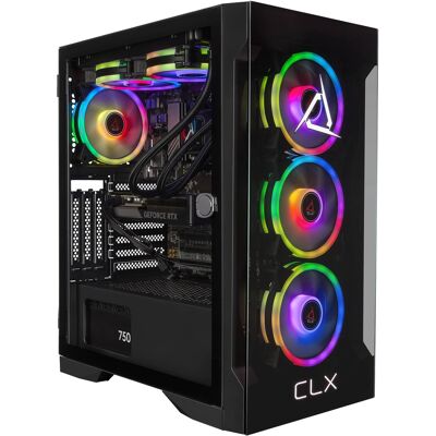 CLX - SET Gaming Desktop - AMD Ryzen 7 9700X - 32GB DDR5 5600 Memory - GeForce RTX 5060 Ti 16GB - 2TB NVMe M.2 SSD - Black CLX - SET Gaming Desktop - AMD Ryzen 7 9700X - 32GB DDR5 5600 Memory - GeForce RTX 5060 Ti 16GB - 2TB NVMe M.2 SSD - Black