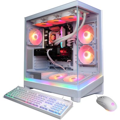 CyberPowerPC - Gaming Desktop - Intel Core Ultra 7 270K Plus 2026 - NVIDIA GeForce RTX 5060 Ti 16GB - 32GB Memory - 2TB SSD Storage - White CyberPowerPC - Gaming Desktop - Intel Core Ultra 7 270K Plus 2026 - NVIDIA GeForce RTX 5060 Ti 16GB - 32GB Memory - 2TB SSD Storage - White