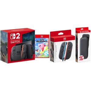 Switch 2 Console with Kirby Air Riders, Extra Joy-Cons and Protective Case Bundle - Nintendo Switch 2 Switch 2 Console with Kirby Air Riders, Extra Joy-Cons and Protective Case Bundle - Nintendo Switch 2