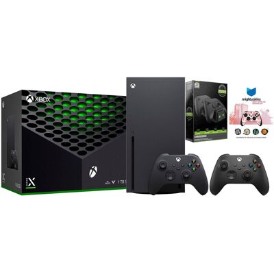 Microsoft Xbox Series X 1TB Disc Console with Extra Controller, Charge Dock and MightySkins Code Bundle Microsoft Xbox Series X 1TB Disc Console with Extra Controller, Charge Dock and MightySkins Code Bundle