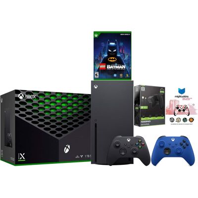 Microsoft Xbox Series X 1TB Disc Console with LEGO Batman, Extra Controller, Battery Pack and MightySkins Code Bundle Microsoft Xbox Series X 1TB Disc Console with LEGO Batman, Extra Controller, Battery Pack and MightySkins Code Bundle