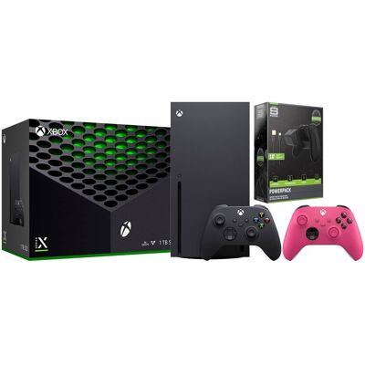 Microsoft Xbox Series X 1TB Disc Console with Extra Controller and Battery Pack Bundle Microsoft Xbox Series X 1TB Disc Console with Extra Controller and Battery Pack Bundle
