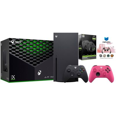 Microsoft Xbox Series X 1TB Disc Console with Extra Controller, Charge Dock and MightySkins Code Bundle Microsoft Xbox Series X 1TB Disc Console with Extra Controller, Charge Dock and MightySkins Code Bundle