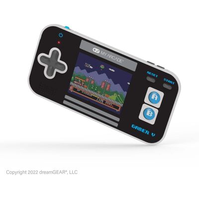 My Arcade Gamer V Classic 220 Games Handheld Gaming System (Black, Gray & Blue) My Arcade Gamer V Classic 220 Games Handheld Gaming System (Black, Gray & Blue)