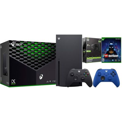 Microsoft Xbox Series X 1TB Disc Console with LEGO Batman, Extra Controller and Battery Pack Bundle Microsoft Xbox Series X 1TB Disc Console with LEGO Batman, Extra Controller and Battery Pack Bundle