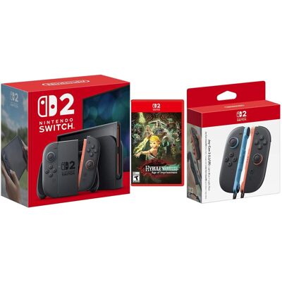 Nintendo Switch 2 Console with Hyrule Warriors Age of Imprisonment and Extra Joy-Cons Bundle Nintendo Switch 2 Console with Hyrule Warriors Age of Imprisonment and Extra Joy-Cons Bundle