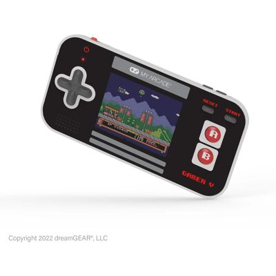 My Arcade Gamer V Classic 220 Games Handheld Game System (Black, Gray & Red) My Arcade Gamer V Classic 220 Games Handheld Game System (Black, Gray & Red)