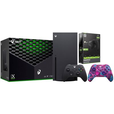 Microsoft Xbox Series X 1TB Disc Console with Extra Controller and Battery Pack Bundle Microsoft Xbox Series X 1TB Disc Console with Extra Controller and Battery Pack Bundle