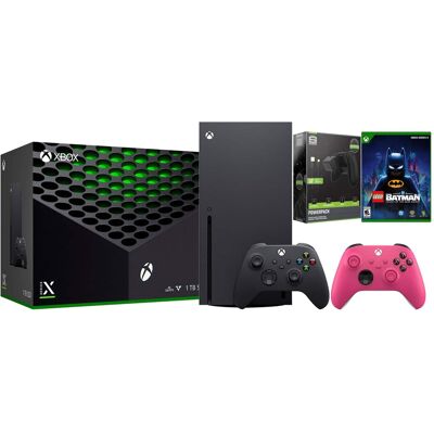Microsoft Xbox Series X 1TB Disc Console with LEGO Batman, Extra Controller and Battery Pack Bundle Microsoft Xbox Series X 1TB Disc Console with LEGO Batman, Extra Controller and Battery Pack Bundle