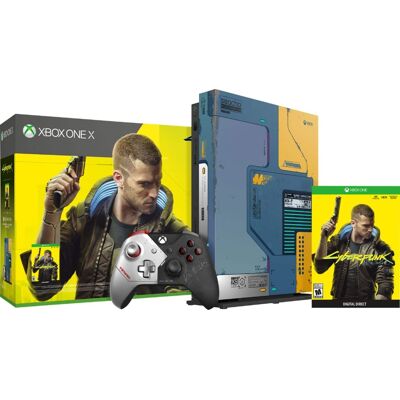 Microsoft XBOX One X 1TB Cyberpunk 2077 Limited Edition Console Bundle Microsoft XBOX One X 1TB Cyberpunk 2077 Limited Edition Console Bundle