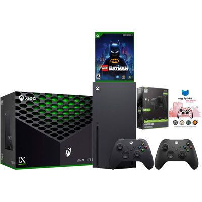 Microsoft Xbox Series X 1TB Disc Console with LEGO Batman, Extra Controller, Battery Pack and MightySkins Code Bundle - Carbon Microsoft Xbox Series X 1TB Disc Console with LEGO Batman, Extra Controller, Battery Pack and MightySkins Code Bundle - Carbon