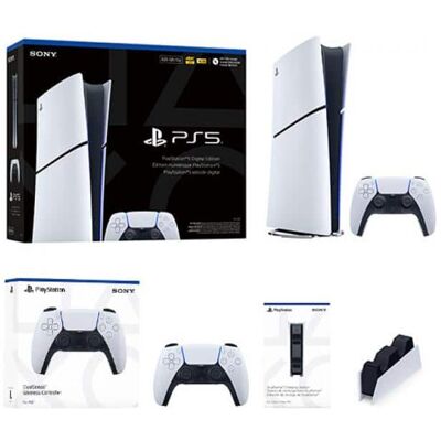 Sony PlayStation 5 Digital Slim Console 825GB?+ PlayStation 5 DualSense Wireless Controller + PlayStation 5 DualSense Sony PlayStation 5 Digital Slim Console 825GB?+ PlayStation 5 DualSense Wireless Controller + PlayStation 5 DualSense