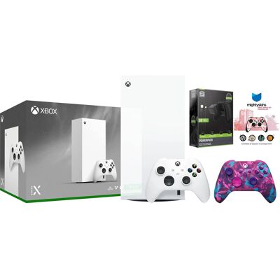 Microsoft Xbox Series X 1TB Digital Console with Extra Controller, Battery Pack and MightySkins Code Bundle Microsoft Xbox Series X 1TB Digital Console with Extra Controller, Battery Pack and MightySkins Code Bundle
