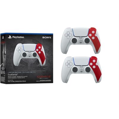 Interactive Entertainment - Sony PlayStation 5 DualSense Controller 2 pack God of War 20th Anniversary LE - White Interactive Entertainment - Sony PlayStation 5 DualSense Controller 2 pack God of War 20th Anniversary LE - White