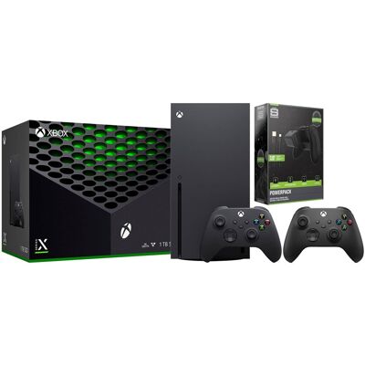 Microsoft Xbox Series X 1TB Disc Console with Extra Controller and Battery Pack Bundle Microsoft Xbox Series X 1TB Disc Console with Extra Controller and Battery Pack Bundle