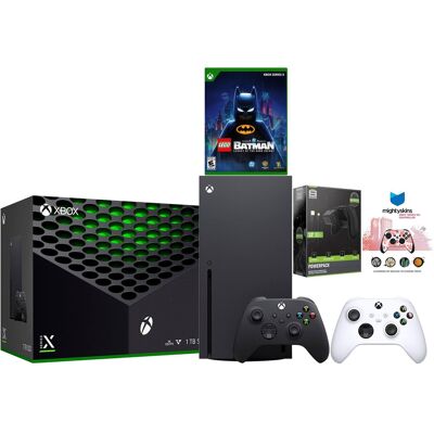 Microsoft Xbox Series X 1TB Disc Console with LEGO Batman, Extra Controller, Battery Pack and MightySkins Code Bundle - Robot Microsoft Xbox Series X 1TB Disc Console with LEGO Batman, Extra Controller, Battery Pack and MightySkins Code Bundle - Robot
