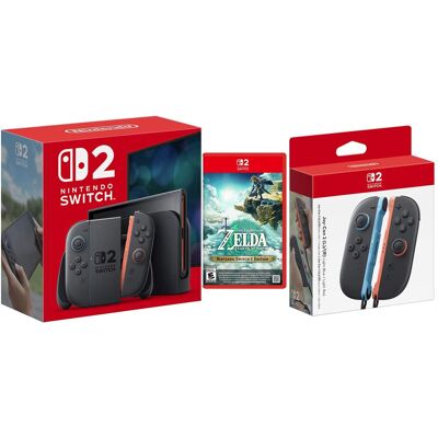 Nintendo Switch 2 Console with Zelda Tears of the Kingdom and Extra Joy-Cons Bundle Nintendo Switch 2 Console with Zelda Tears of the Kingdom and Extra Joy-Cons Bundle