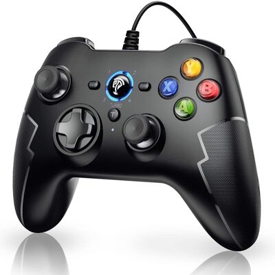 Anysun - Wired PC Gamepad for Windows/PS3/Android TV/Tesla - Dual Vibration, Turbo, Trigger Buttons - Black Anysun - Wired PC Gamepad for Windows/PS3/Android TV/Tesla - Dual Vibration, Turbo, Trigger Buttons - Black
