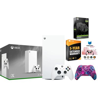 Microsoft Xbox Series X 1TB Digital Console with Extra Controller, Charge Dock, MightySkins Code and 1 Year Warranty - Heart Microsoft Xbox Series X 1TB Digital Console with Extra Controller, Charge Dock, MightySkins Code and 1 Year Warranty - Heart